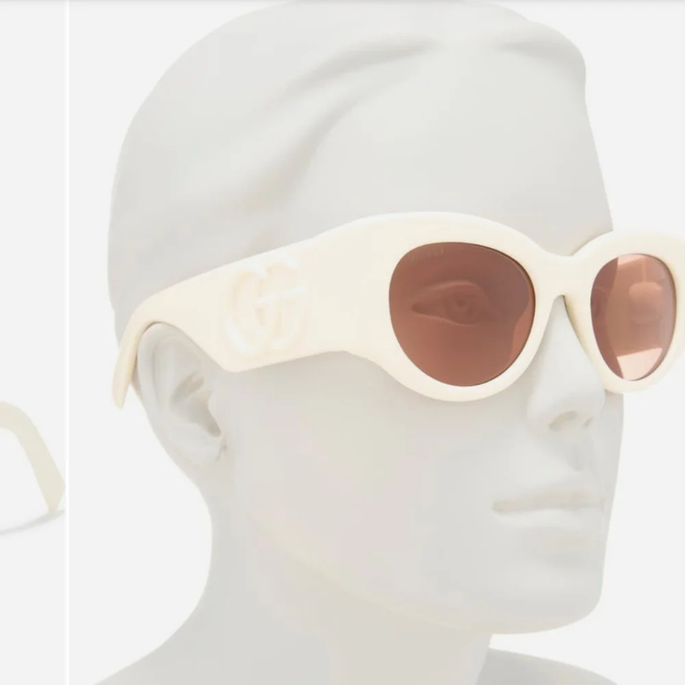 Gucci GG1544S 002 Burgundy Brown Unisex Oval Sunglasses GG 1544S NEW